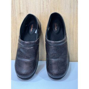 SafeTStep - Women's Oil-Resistant and Non-Slip Comfort Dress Shoes - Brown- # 11